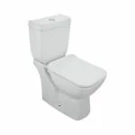 JAQUAR ARIA Range One Piece Rim Floor Mounted Western Comodes (White) | 375x650x800mm, Exposed Flush Tank, Western Toilet/Water Closet For Bathroom | ARS-WHT-39751P180UFSMZ