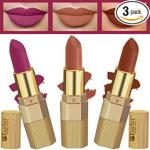 Forfor Basic Nude, Brown Nude, Magenta Long Last Matte Lipstick (Pack Of 3)