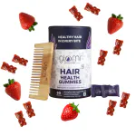 Glomi Gummies Biotin Hair Gummies for Stronger Hair and Shinier Skin & Nails | 60 Day Pack | With High Potency Biotin, Zinc, Folic Acid & Multivitamins | Strawberry Flavored | Zero Sugar | 60 Gummies