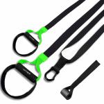 Wearslim Professional All in one Suspension Trainer, Full Body Weight Resistance System Lightweight & Portable Build Muscle, Burn Fat, Improve Cardio - Green