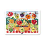 Mini Leaves Multicolor Wood Funfruit Basket Wooden Puzzle 48 months (Pack of 1)