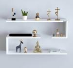 VADIX Engineered Wood Wall Shelf/ Book Shelf/ Wall Mounted Shelf/Wall Decor Display Rack and Shelves/ Wall Shelves for Living room, Bedroom (White) -2