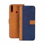 Clickaway Dual Tone Leather Finish Flip Cover for Huawei Honor 8X Inside Pockets & Inbuilt Stand Wallet Style Back Case Magnet Closure (Dual Shade)