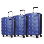 Skybags ORBIT SET OF 3 Hard Luggage (Cabin+ Medium+ Large) Metallic Navy Blue