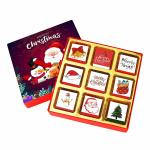 Chocoloony Christmas Chocolate Box 9 Pcs Chocolate Handmade Christmas Celebration Chocolate Gifts