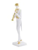 TAYHAA Playing Trumpet Resin Musician Statue