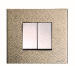 Kolors 2 Module Kosmic Switch plate, Cover plate (Antique Sophia) [Kara] [Only compatible with KREST & KREDO Switches]{Package includes only inner plate & cover plate}