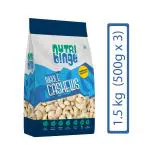 Nutri Binge 1.5 kg Whole Cashew (500g x 3)