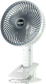Assortire Clip Fan Adjustable 3 Speeds 360 Degree Rotation Desktop Mini Fan Strong Wind Safety Grid Portable Foldable Handheld(pack of 1)