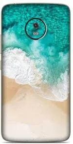 aadia Motorola Moto G5 Matte Vinyl Waves Printed Mobile Skin Sticker with Scratch Resistant Lamination