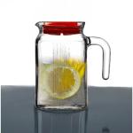 PASABAHCE 0.6 L Water Pasabahce Turkish Refrigation Glass Water Jug with Lid - Set of 1 (600 ml) Jug (Glass)