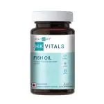 HealthKart HK Vitals Fish Oil Capsules For Men And Women (1000 mg Omega 3 with 180 mg EPA & 120 mg DHA), for Brain, Heart, Eyes, and Joints Health, 60 Omega 3 Fish Oil Capsules