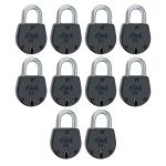 Link Colored Padlocks No. 22| 35mm 10Pcs Set| Steel Body| Brass Lever| 2 Keys for Each Padlock| 5 yr Warranty