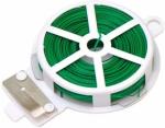See Inside Garden Plastic Twist Tie Wire Spool with Blade Cutter for Nursery Plants Plastic Standard Cable Tie (Green Pack of 1)