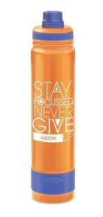 Milton Orange Stainless Steel Astir 900 Thermo Hot And Cold Water Bottle, 920 Ml