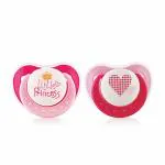 BeeBaby Pink Orthodontic Silicone Baby Pacifier / Soother With Protective Cap Pack Of 2