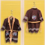 Sassoon Cotton Superman Cartoon Printed Bathrobe for Kids (4-10 years)