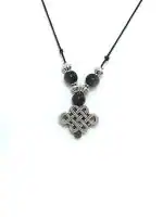 Astroghar Tibetan Buddhist Auspicious Mystique Knot Lucky Alloy Metal Pendant For Men And Women