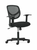 HNI India HON BSXVST102 Sadie Swivel Mid Back Mesh Task Arms-Ergonomic Computer/Office Chair (HVST102), Black
