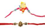 Kavim Kids KARA 22269 Assorted Rakhi Set (Ganesh Ji and Ganesh Ji Rakhi)