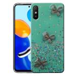 RJR Redmi 9A, 9i Back Case Cover for Girls | Sparkle Glitter | Stylish | Designer | for Ladies Women Back Case Cover for Redmi 9A, 9i - Green