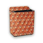 HIZING Waterproof washing machine cover Ideal for LG 7.5 kg P8541R3SA Semi-Automatic Floral orange print