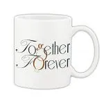 Mug Morning Together Forever Mug Couples Coffee Ceramic Mug 325ml (White)