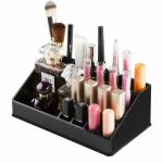 JRM 16 Compartment Cosmetic Lipstick, Jewelry Storage Organizer Holder Box-BLACK