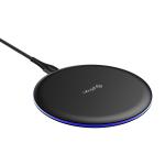 pTron Dynamo Ring Wireless Charger 15W 1m Type C Cable (Black)