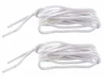 Sheppits Premium White Shoe Laces (120 cm) for Sports Shoes & Sneakers