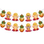 Festiko Diwali Laxmi Ganesh Ji Banner, Diwali Decoration Banner, Diwali Theme Party Decoration Supply