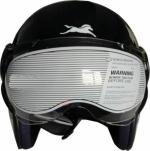 TVS Racing Half Face Captain Motorbike Helmet (Black and Blue), Size:XL