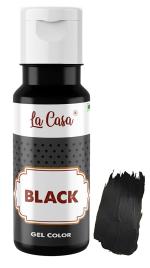 La Casa Metallic Gel Food Color - Black 40 Ml