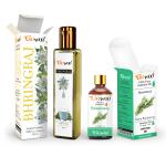 GO WOO Pack of 2 Rosemary Essential Oil and Bhringraj Carrier Oil - 100% Natural Therapeutic Grade