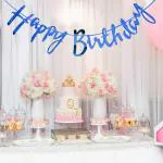 AMFIN Happy Birthday Blue Banner / Happy Birthday Decoration / Banner for Birthday / Banner for Birthday Kids / Banner for Wall Decor - Pack of 1