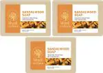 MeriBana Khadi Natural Herbal Sandalwood Soap With Natural Essential Oils (3 x 125 g)