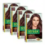 Streax Cinnamon Red Hair Color For Men And Women, 120 Ml (Pack Of 4)