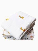 Mom's Home Organic Cotton Baby AC Quilt Light Winter Blanket, 0-3 Year - Giraffe