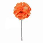 PELUCHE Ornamental Treat - Orange Colored Brooch/Lapel Pin For Men