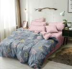 SAVOY CONCEPTS Elastic Fitted Multicolor Cotton Geometric 1 Double Fitted Bedsheet with 2 Pillow Covers 78 x 72 inch FITT_060-DOUBLE BED