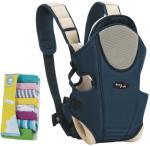 Mom's Pride Blue, Cream 2 Cotton Adjustable Baby Carrier Bag