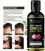 KURAIY Onion and Basil Oil for Anti Hair Fall Pack of 4 Hair Oil
