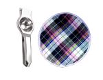 URBAN BUY Stainless Steel Lemon Squeezers With Roti Round Cover and Multicolour, (Pack of 2)