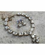 Jn Handicraft Alloy Copper-Plated Gold, Black Jewel Set For Women And Girls