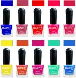 OUR Beauty Multicolor Quick Dry Long Lasting Hd Colors Nail Polish Set 2Feb2043, 80 ml (Set Of 10)