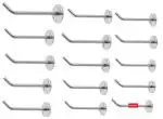 Anee - Kee 15 PCS / 10 inch Metal Wall Mount Display Hook Hanger for Mobile Accessories Hanging hook General store Jewellery Hanging Stainless Steel
