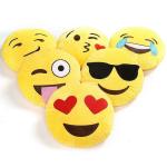 LVS TOYS Smiley Emojis Cushion Pillow Soft Toy for Kids, Girls & Children Playing in Good Quality Size 32 cm Long, Set - 6