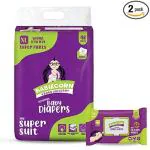 Babiecorn Baby Diaper Pants With Wetness Indicator, Xl And Wet Wipes (Combo Of 2)