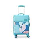 American Tourister Trolley Bag For Travel | CAPELLA 79 Cms Polyester Softsided Printed Small Check-in Luggage Bag | Suitcase For Travel | Trolley Bag For Travelling, Blue