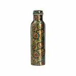 R Ayurveda Copper World Multicolor Copper Water Bottle, 1 L